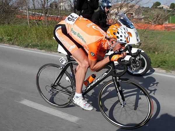 Juan Jos&eacute; Oroz (Euskaltel-Euskadi) in a break in Tirreno-Adriatico