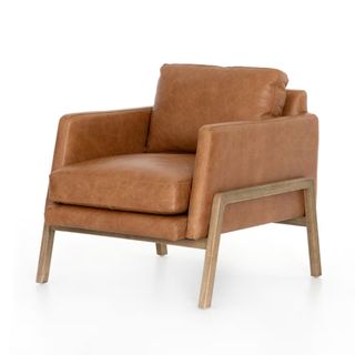 A brown leather armchair from Magnolia