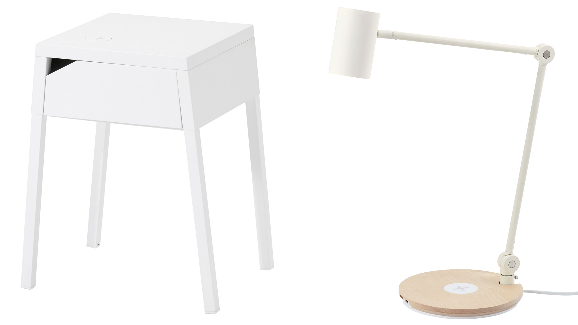 IKEA makes a range of wireless charging pads, some built into furniture