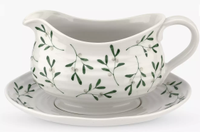 Sophie Conran for Portmeirion Mistletoe Gravy Boat &amp; Stand | £55 at John Lewis &amp; Partners