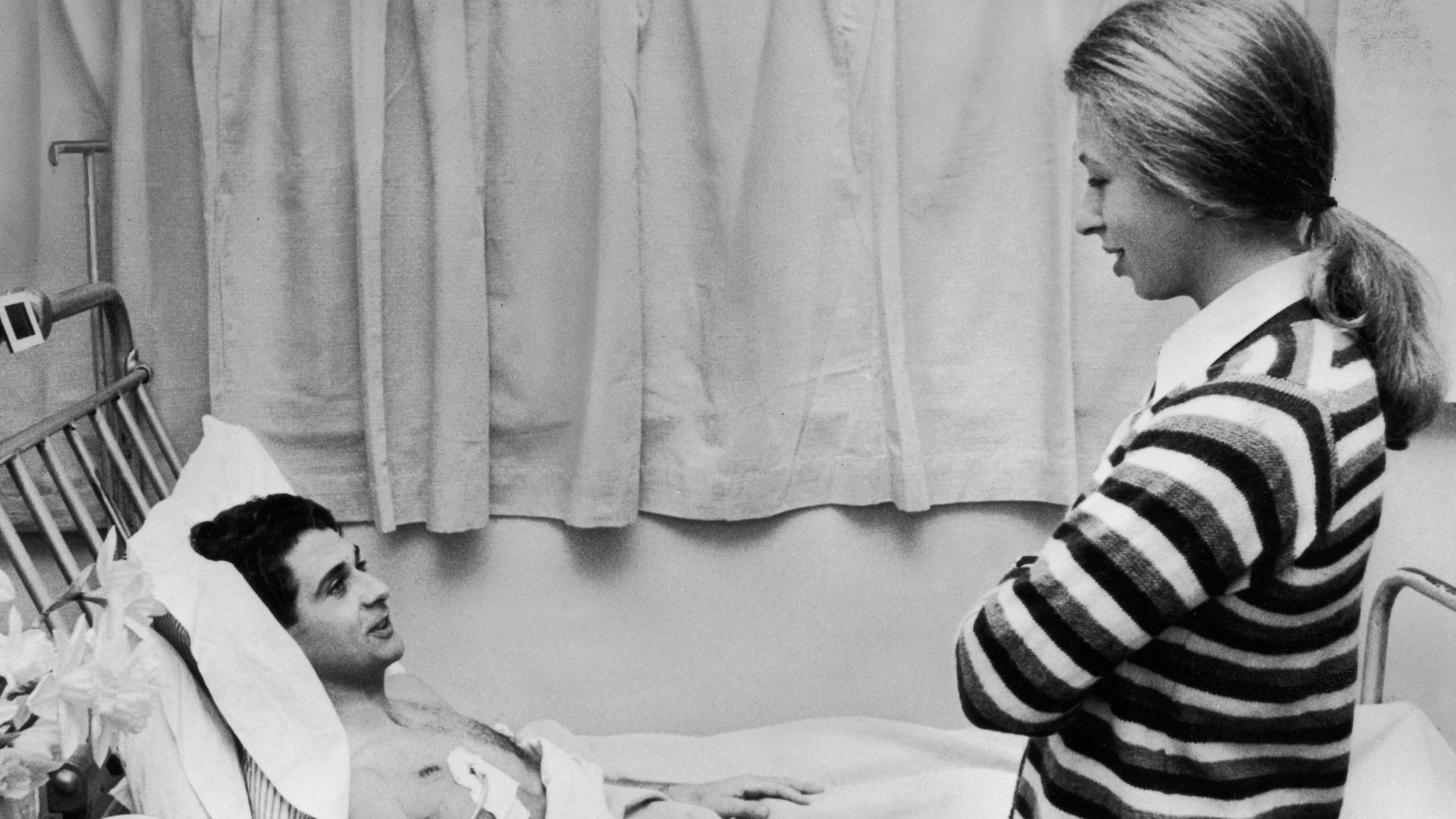 Princess Anne visits Jim Beaton, who was shot during her kidnapping attempt