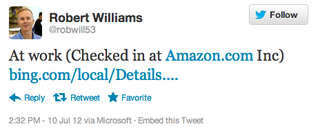 Robert Williams Amazon Tweet