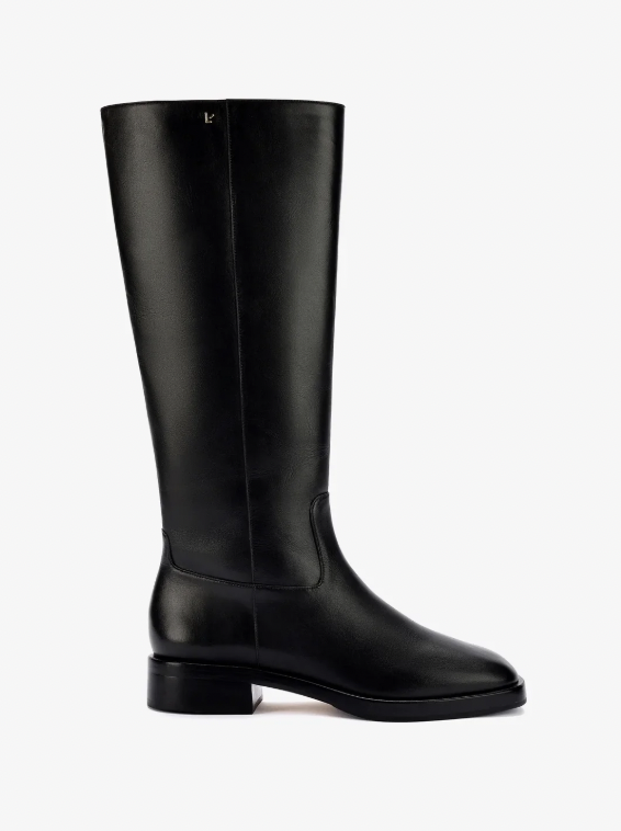 Larroudé, Anne Boot in Black Leather