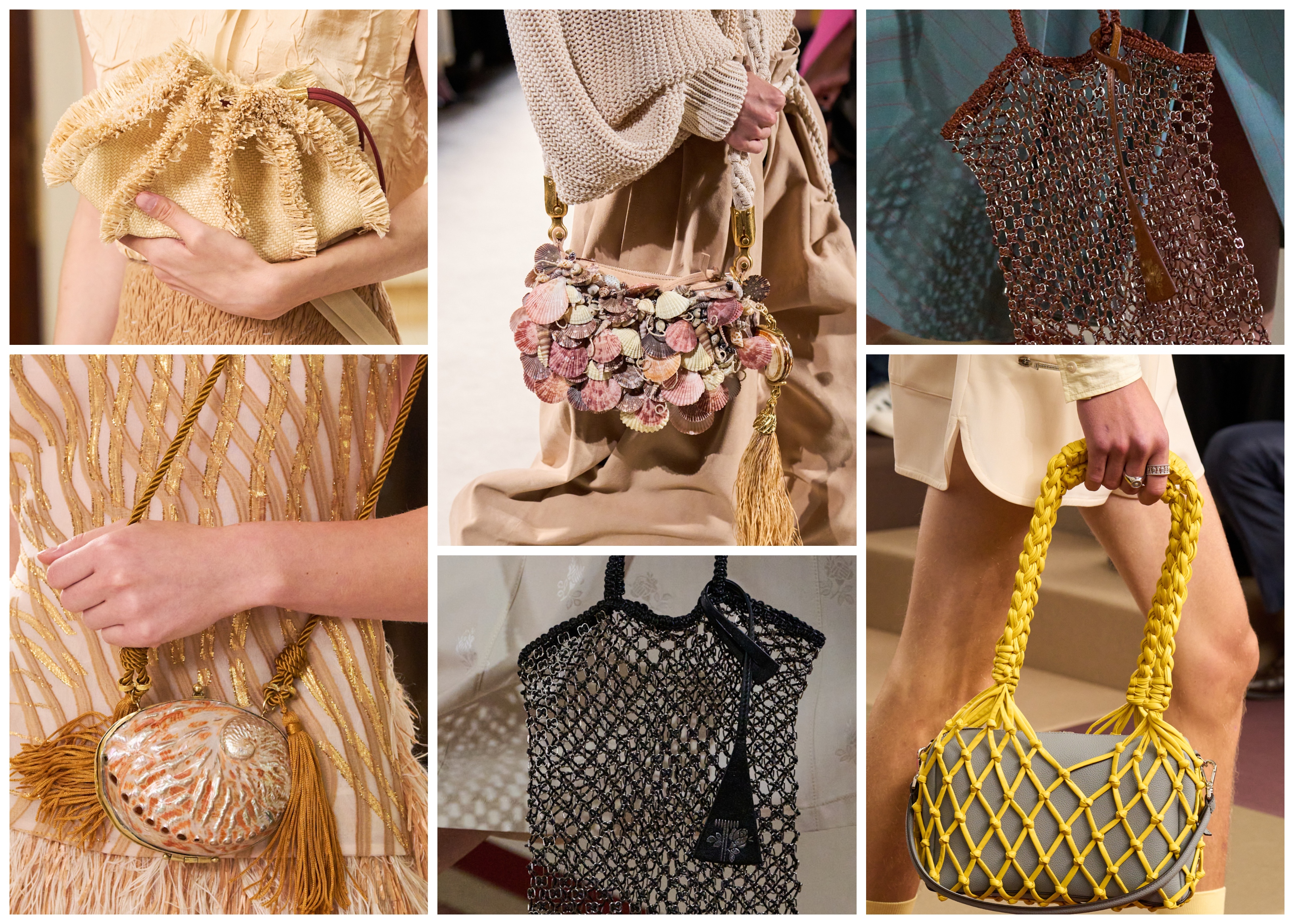 bag trends on the spring 2026 runways of ulla johnson, balmain, Tory Burch, and fendi