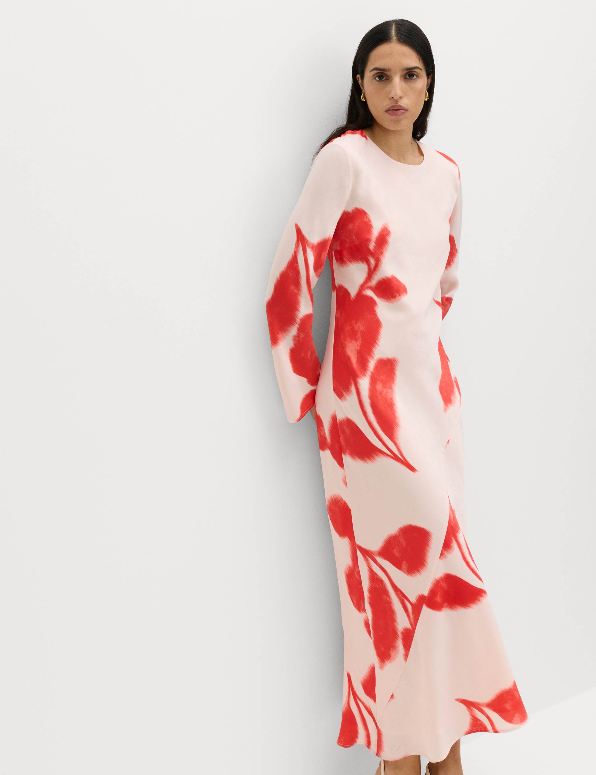 Printed Midaxi Column Dress
