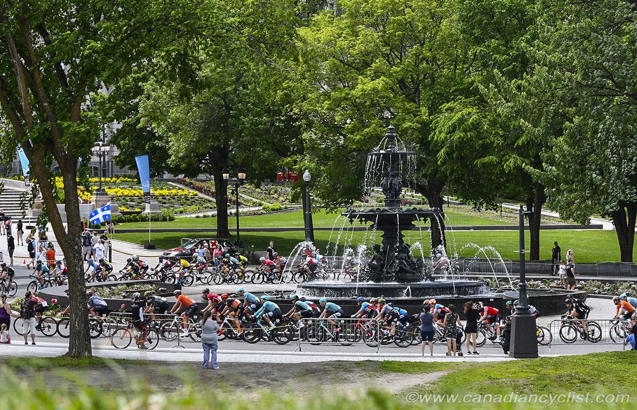 Past the Fontaine de Tourny in Old Quebec