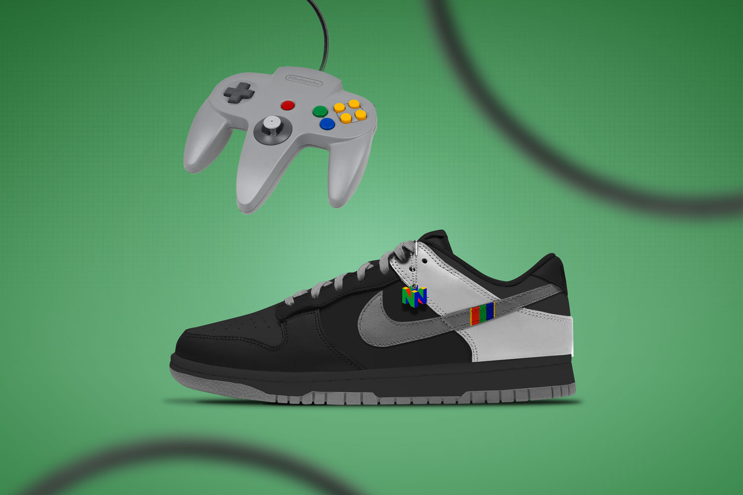 Concept shoe design inspired by the Super Nintendo 64