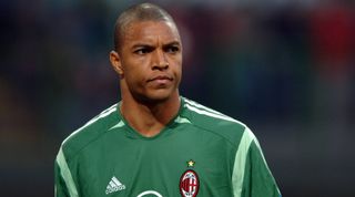 MILAN, ITALY - APRIL 14: Dida of AC Milan is seen during the Serie A match between AC Milan and Inter Milan at the Stadio Giuseppe Meazza on April 14, 2006 in Milan, Italy. (Photo by Etsuo Hara/Getty Images)