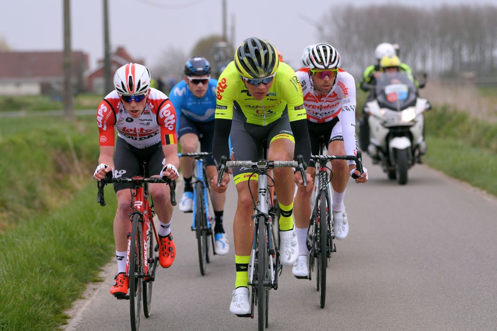 Stan Dewulf (Team Lotto Soudal), Mathijs Paasschens (Team Wallonie Bruxelles), Jimmy Janssens (Team Corendon-Circus)