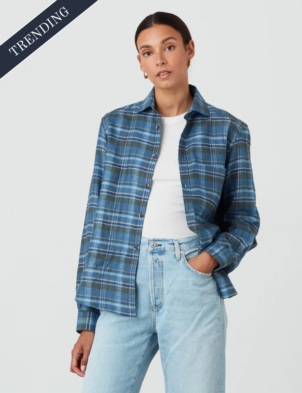 The Classic: Magnificent Brushed, Lake Plaid