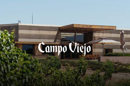 Campo Viejo's winery with 'Campo Viejo' written over the top