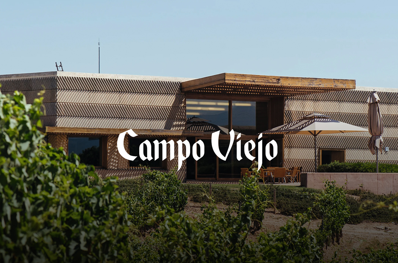 Campo Viejo's winery with 'Campo Viejo' written over the top