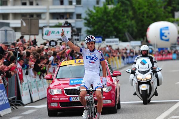 Red letter day: Vichot wins the stage