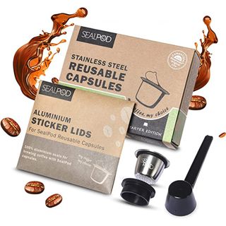 SEALPOD Reusable Nespresso Capsule (1 pod, 100 lids)