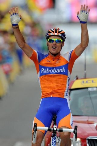 Luis Leon Sanchez (Rabobank) wins the Tour de France stage for Rabobank