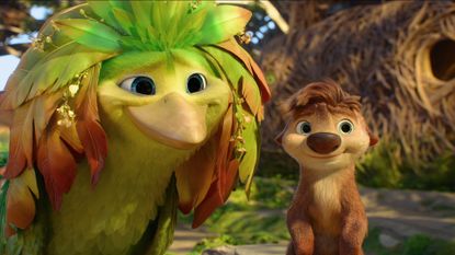 Ivy (voiced by Juno Temple) and Ollie (voiced by Michael B. Jordan) in Swapped.