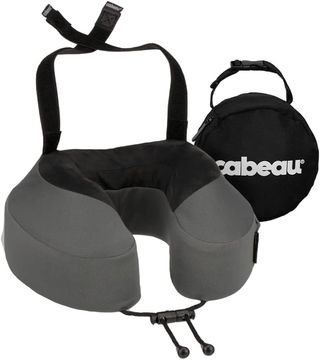 A black and gray version of the Cabeau Evolution S3 Travel Neck Pillow