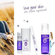 willa of natural skincare brand willa and her products