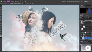 Affinity Studio screengrab of photo editor in action