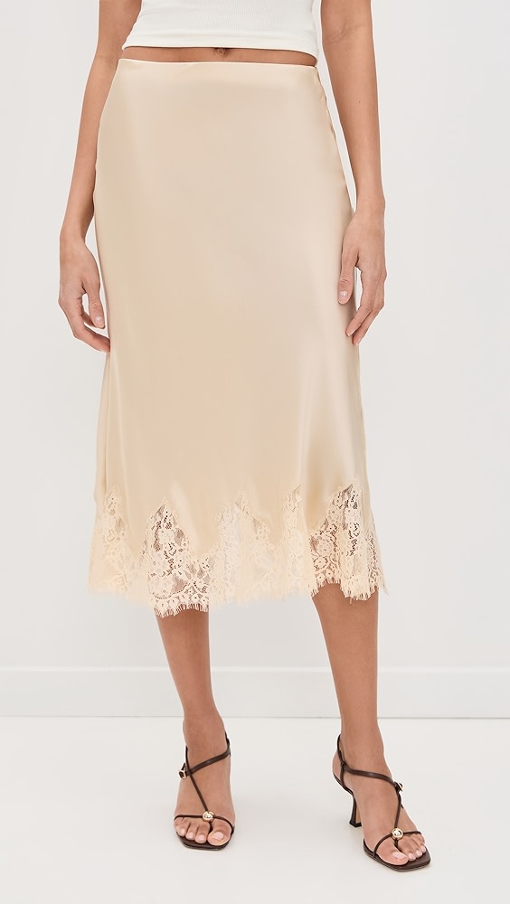 Reformation Carolina Silk Skirt