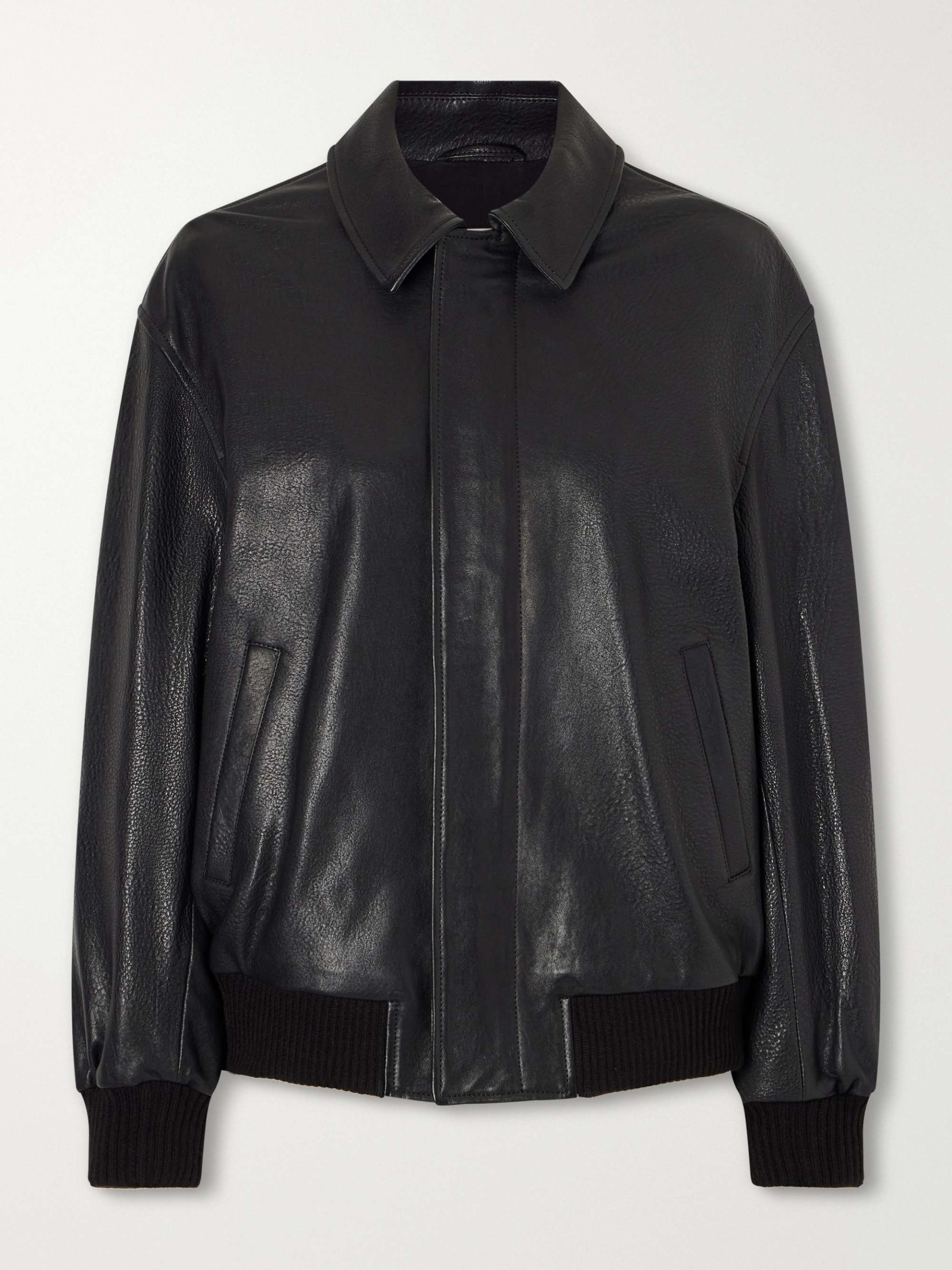 Toyen Leather Bomber Jacket