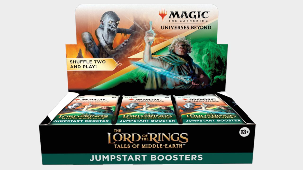 The Lord of the Rings: Tales of Middle-earth product boxes on plain backgrounds