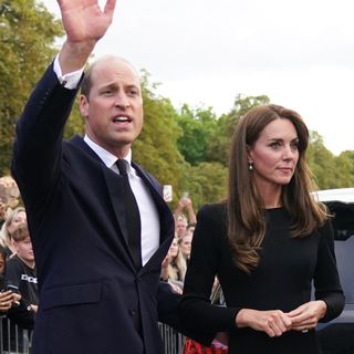 Prince William, Kate Middleton, Prince Harry, and Meghan Markle in 2022