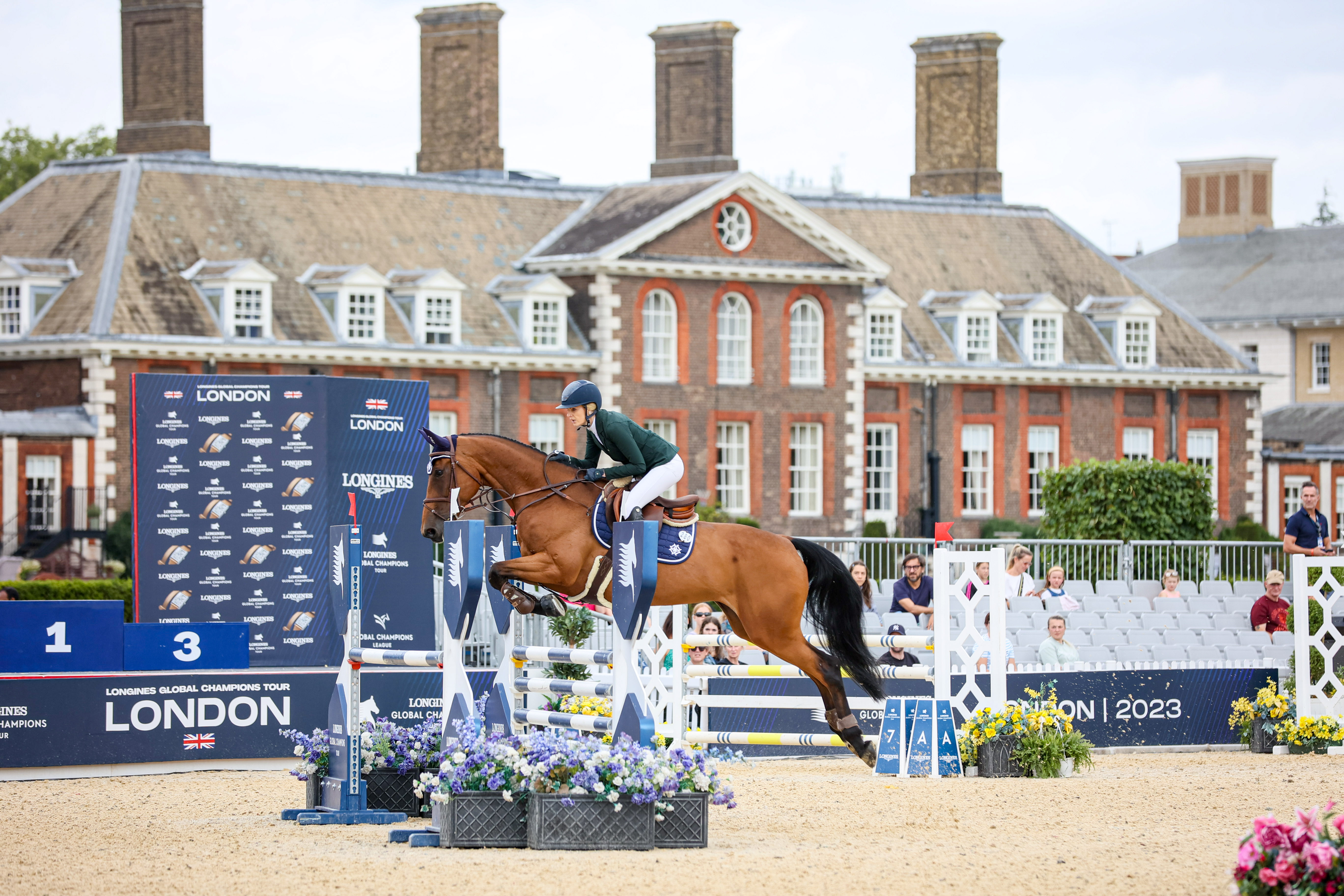 Aisling Byrne and Celeste SPB Z win the CSI2* GC Store 1.15m speed class at the LGCT London