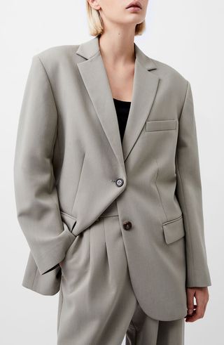 Azra Oversize Twill Blazer