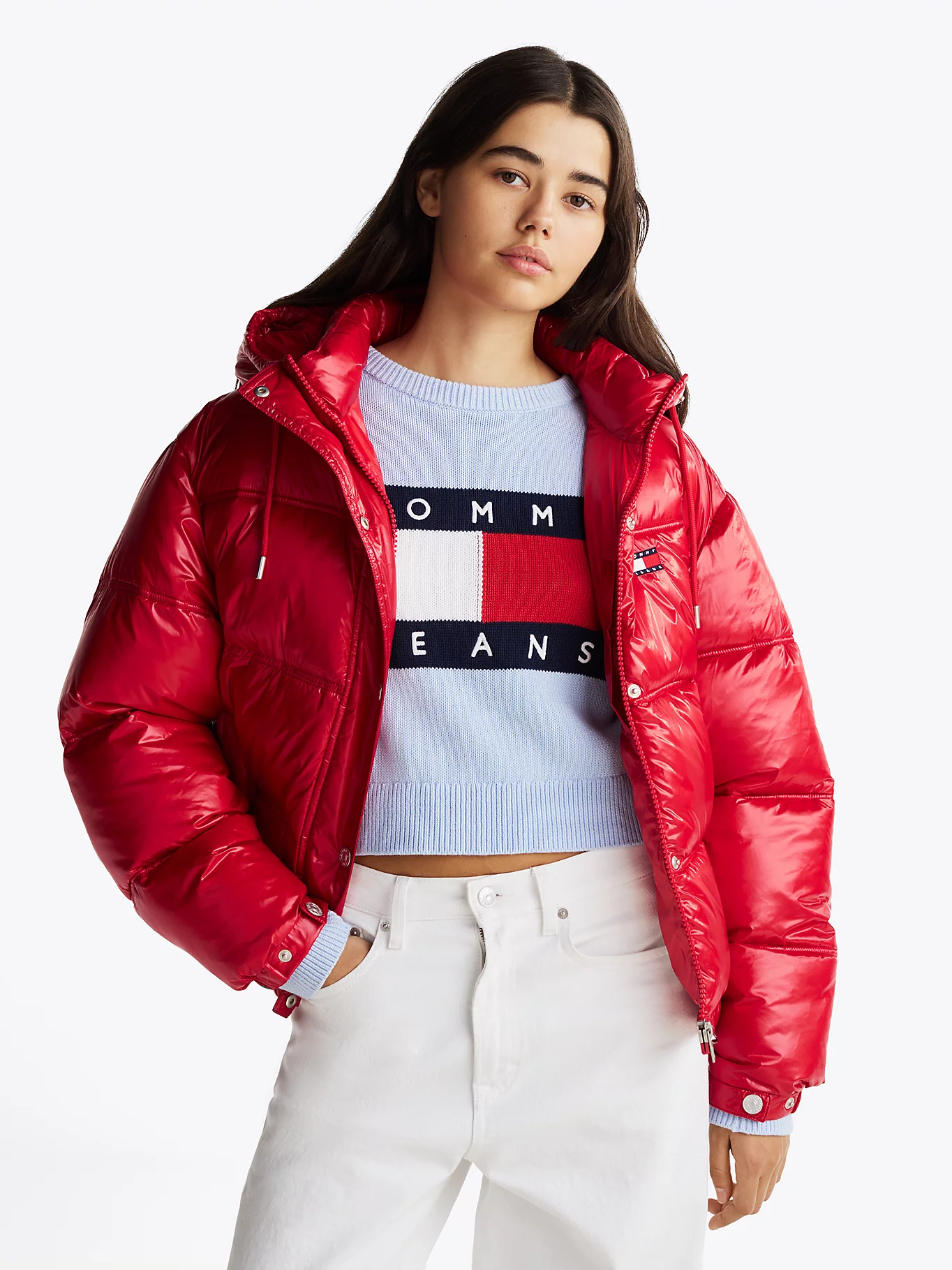 Tommy Hilfiger, Shiny Hooded Puffer Jacket
