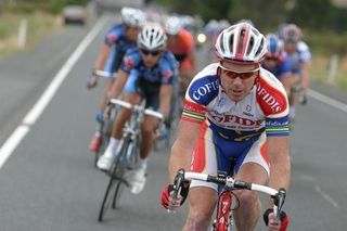 Stuart O'Grady fine tuning his form at the Tour Down Under earlier this year