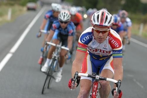 Stuart O'Grady (Cofidis) leads the breakaway