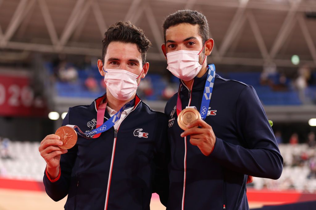 France&rsquo;s Benjamin Thomas and Donavan Grondin won the bronze at the men's Madison