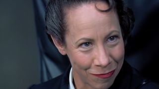 Mindy Sterling smiling as Frau in Austin Powers