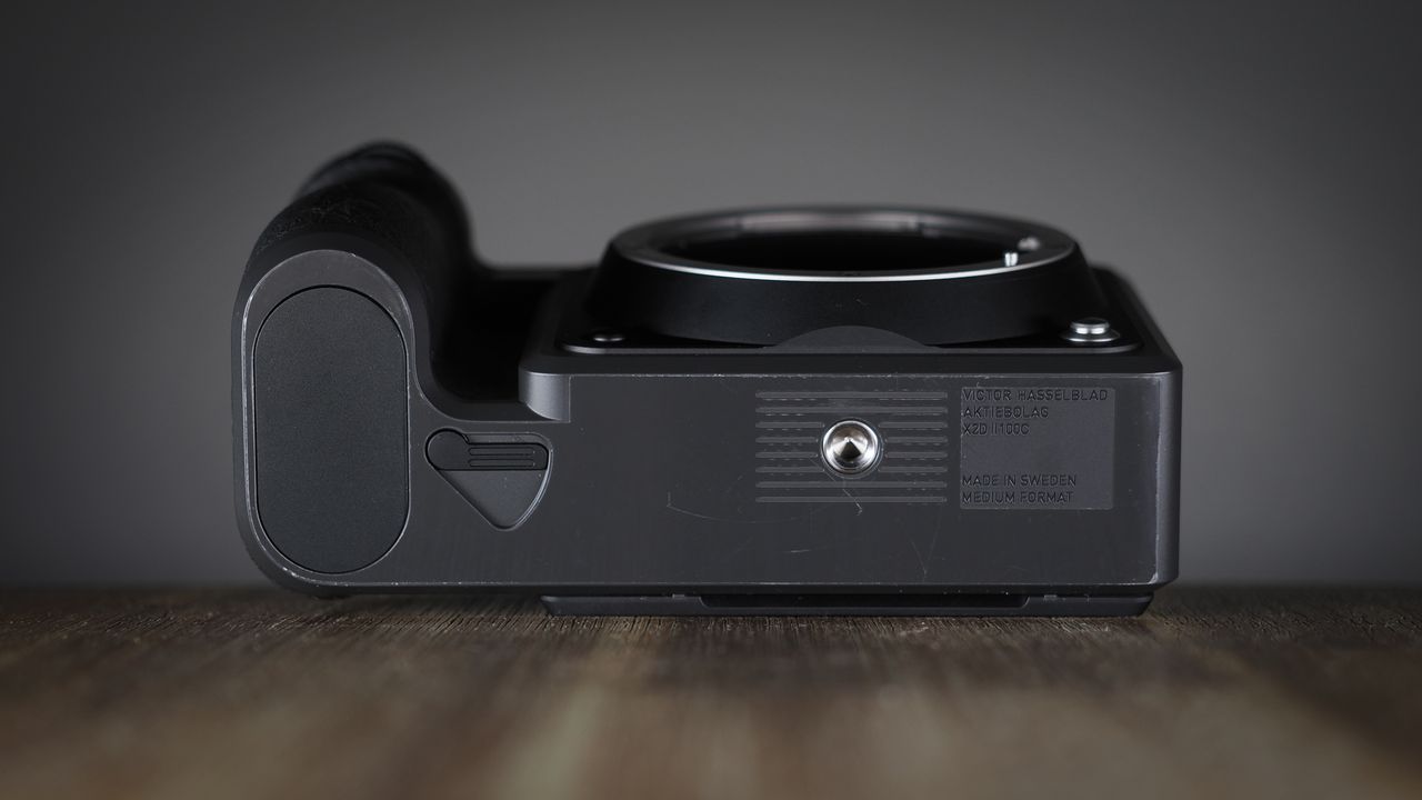 Hasselblad X2D II 100C on a wooden surface