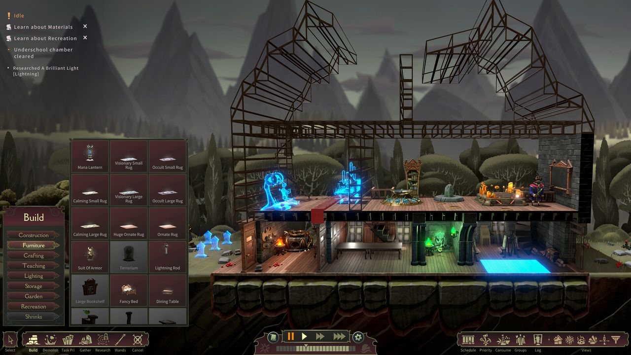 Image from wizard school game Mind Over Magic