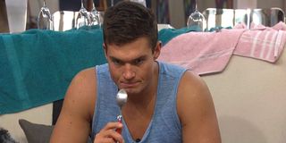 Big Brother 21 Jackson Michie eating with spoon CBS
