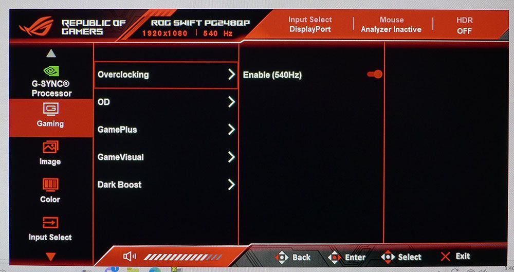 Asus ROG Swift PG248QP