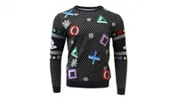 PlayStation symbol Christmas jumper
