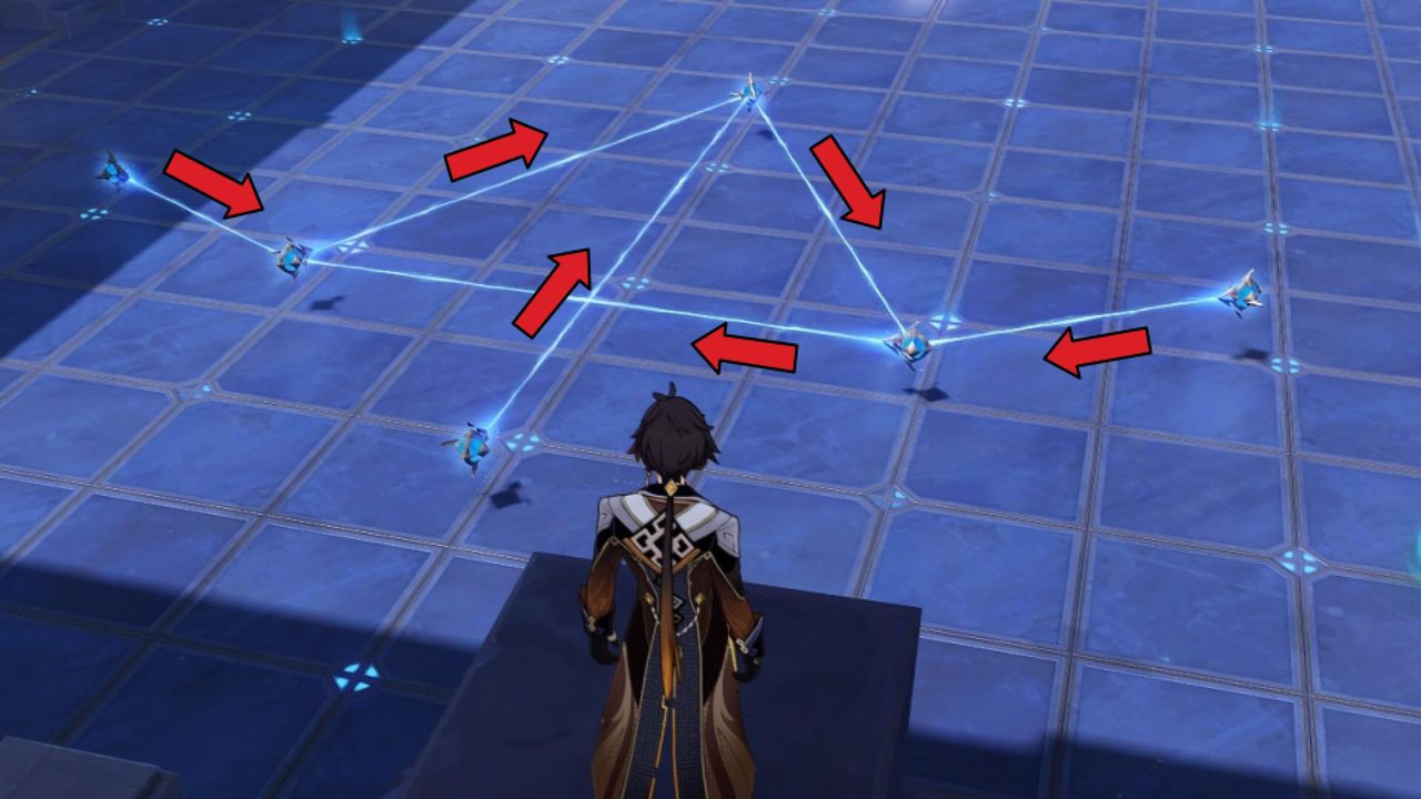 Genshin Impact astral puzzle 1 correct solution
