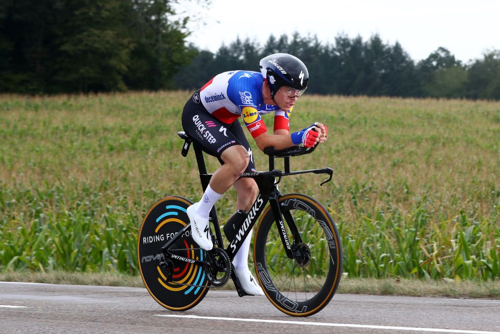 LA PLANCHE FRANCE SEPTEMBER 19 Remi Cavagna of France and Team Deceuninck QuickStep during the 107th Tour de France 2020 Stage 20 a 362km Individual Time Trial stage from Lure to La Planche Des Belles Filles 1035m ITT TDF2020 LeTour on September 19 2020 in La Planche France Photo by Michael SteeleGetty Images