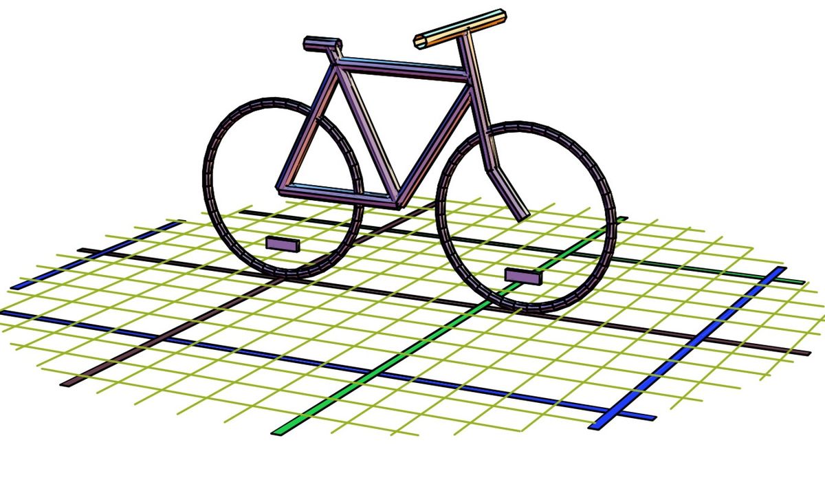 Virtual bike used in the study.