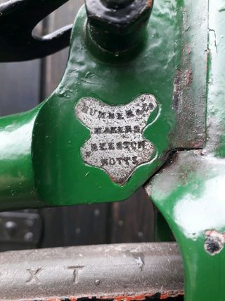 The badge shows that it was built at Beeston, Nottingham-based Humber Cycles