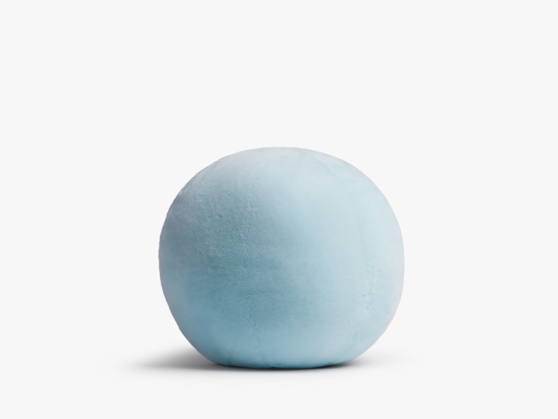 Le Fleur* Shearling Sphere Pillow (geneva Blue) - 11&quot;x11&quot; / Geneva Blue