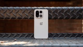 The back of the Sand Storm OnePlus 15