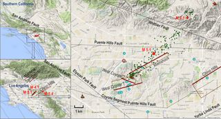 earthquake faults in la area