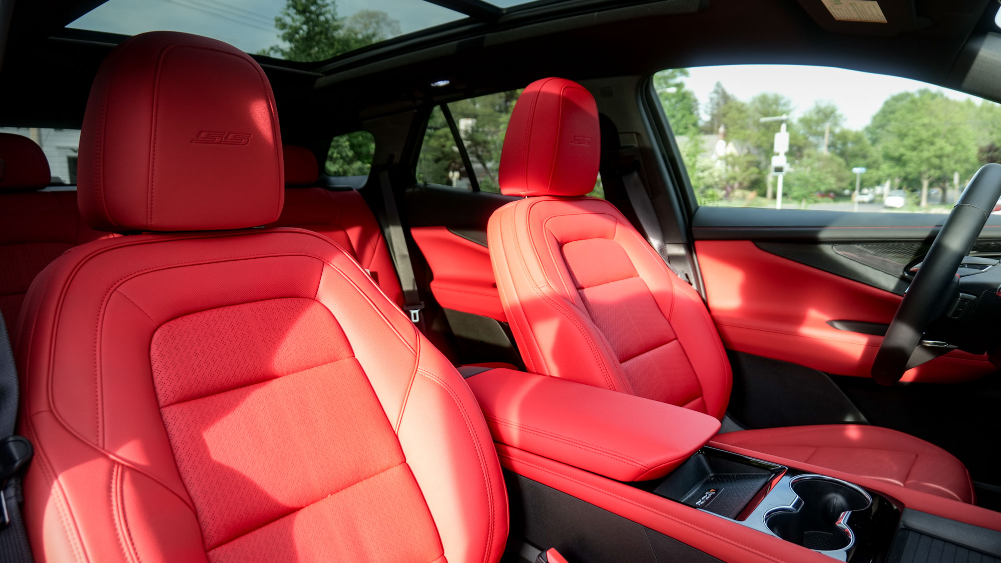 2025 Chevrolet Blazer SS front seats.