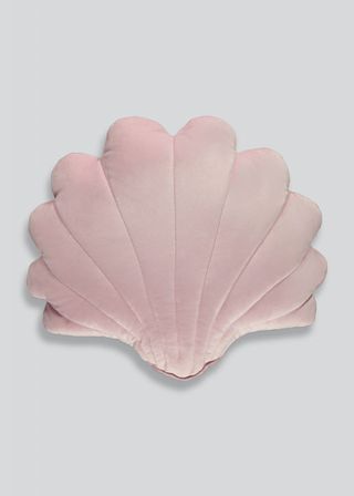 Velvet shell cushion, £8 Matalan