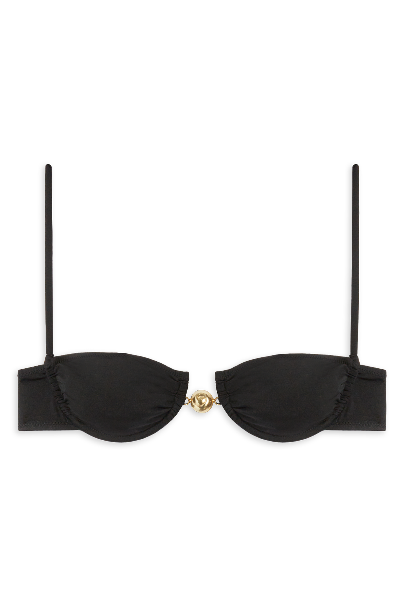 Hammond Bikini Top // Black Shiny