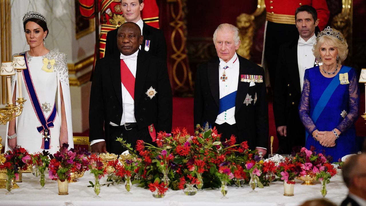 flowers at the State Banquet